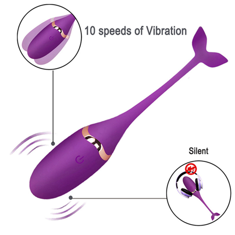 Trứng rung cá heo điều khiển từ xa Private Massager 10 chế độ - Ảnh 2