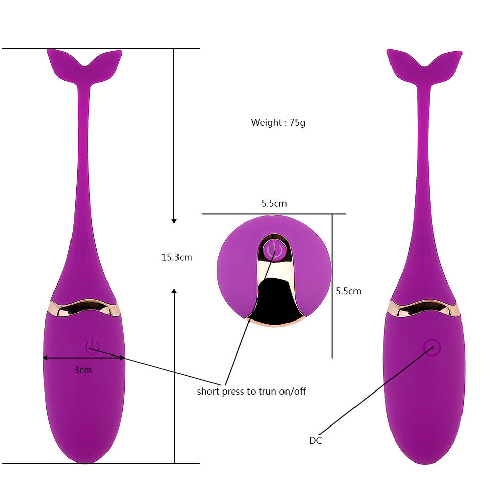Trứng rung cá heo điều khiển từ xa Private Massager 10 chế độ - Ảnh 3