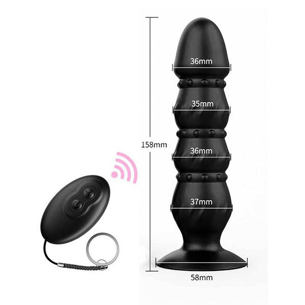 Trứng rung hậu môn có đế hít tường Prostate Massager 10 chế độ, dktx - Ảnh 3