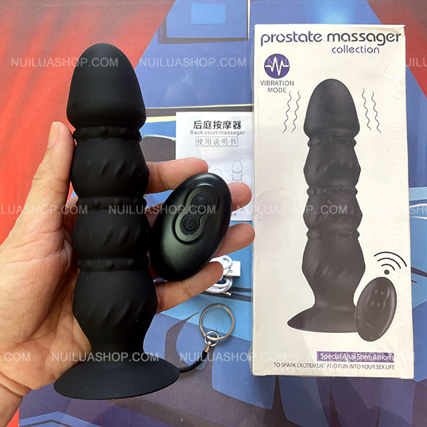 Trứng rung hậu môn có đế hít tường Prostate Massager 10 chế độ, dktx - Ảnh 4
