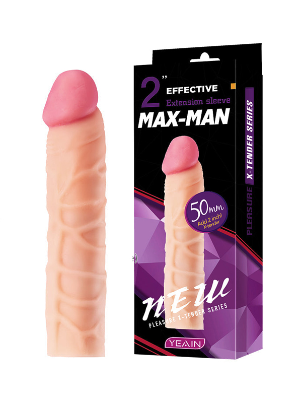 Bao cao su đôn dên nổi gân silicon siêu mềm Max-Man YY913